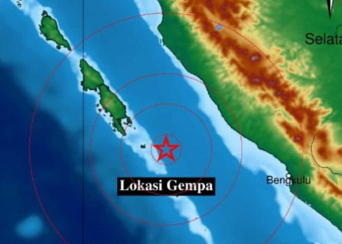 Pagi Ini Mukomuko Bengkulu Diguncang Gempa 4.4 Magnitudo, Cek Kedalaman dan Episentrumnya