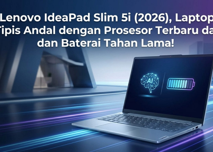 Kuat Menyala hingga 22 Jam Tanpa Cas, Bocoran Spek Laptop Lenovo IdeaPad Slim 5i Terbaru Bikin Merinding