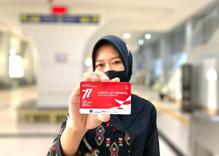 HUT ke-77 Kemerdekaan RI, LRT Sumsel Hadirkan Kartu Berlangganan Paket Merdeka