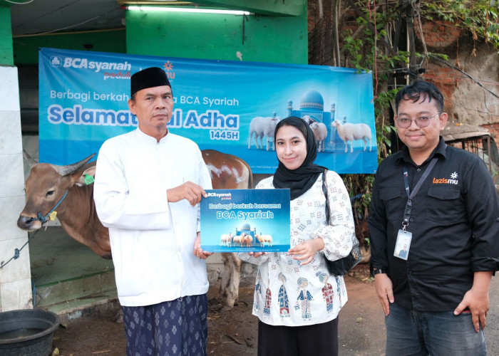 Berbagi Berkah, BCA Syariah Salurkan Hewan Kurban di 16 Kota, Termasuk Palembang