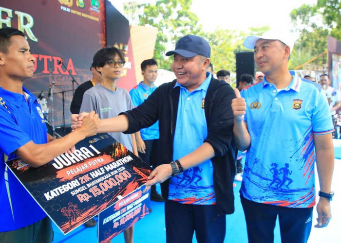 Sumsel Bhayangkara Run 2026 Sukses Besar, Herman Deru: Ini Bukti Polri Makin Dekat dengan Masyarakat