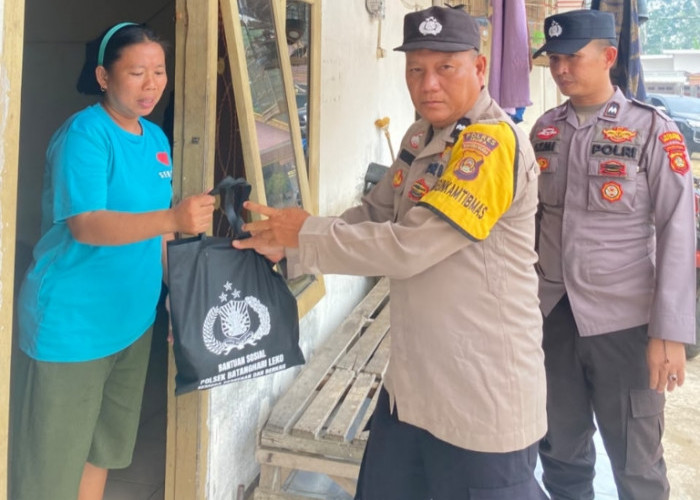 Ringankan Beban Warga, Polsek Batanghari Leko Gelar Aksi Sosial Jumat Berkah
