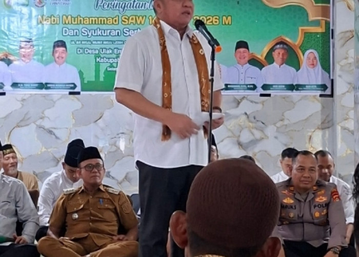 Kapolsek Sanga Desa Beri Rasa Aman Dua Kepala Daerah di Desa Ulak Embacang
