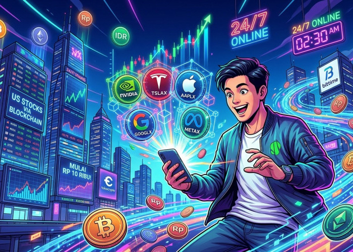 Beli Saham Tesla dan Apple Cuma Modal Rp10 Ribu 24 Jam Nonstop via Aplikasi Crypto Ini!