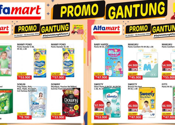 Promo Katalog Alfamart 1-15 November 2024, Popok Bayi Cuma Rp30 Ribuan, Diskon 40 Persen