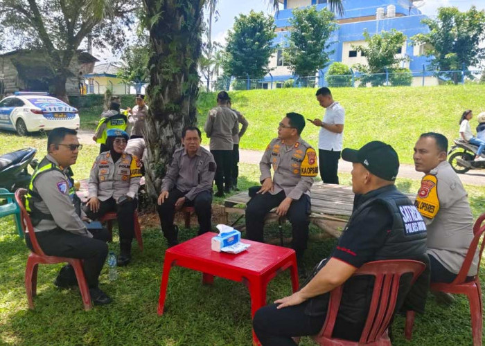 Libur Lebaran 2026: Kapolres OKU Timur Pantau Langsung Keamanan Bendungan Irigasi Upper Komering