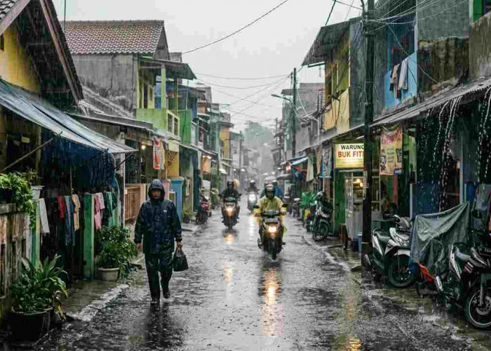 Prakiraan Cuaca Hari Ini: Hujan Dominasi Sumsel, Palembang Sedang, OKUT Berpotensi Petir