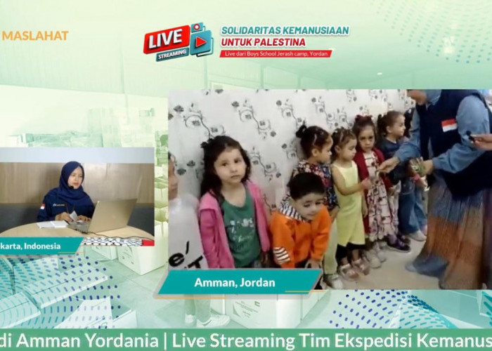 BSI Maslahat Gelar Live Streaming, Laporkan Langsung Kondisi Pengungsi Palestina di Yordania