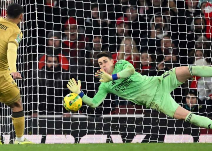 Arsenal Kalahkan Crystal Palace Melalui Adu Penalti, Kepa Gagalkan Tendangan Lacroix di EFL Cup