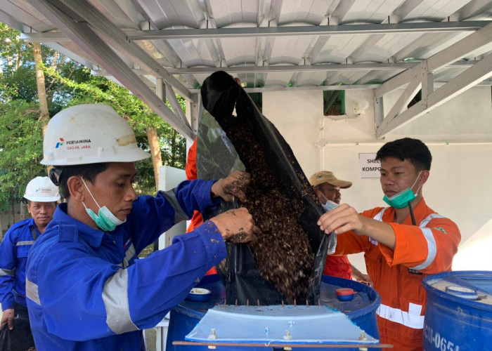Mitra Binaan Kilang Pertamina Plaju Ubah Limbah Non B3 Jadi Komposter
