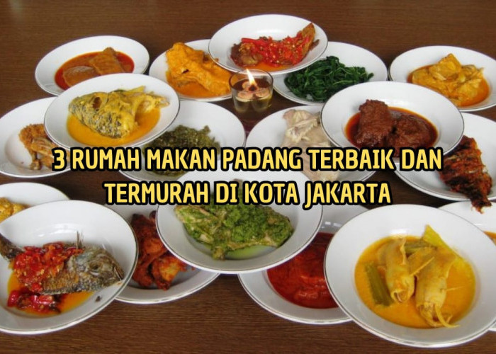 Termurah Terenak di Jakarta, Inilah 3 Rumah Makan Padang yang Seporsinya Cuma Rp9 Ribuan, Menunya Menggoda!