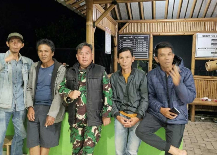 Jaga Kamtibmas Selama Ramadan, Babinsa Koramil 405-13 Perkuat Mitigasi Kolaborasi Bersama Warga