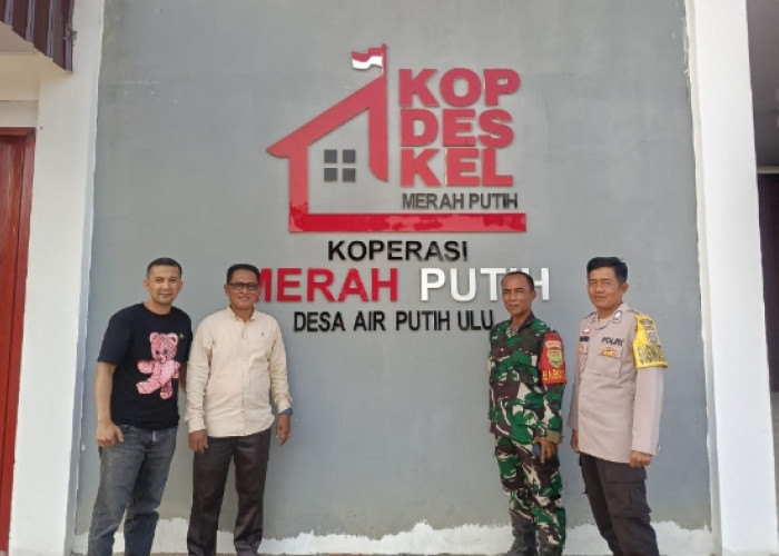 Perkuat Sinergi, Kapolsek Plakat Tinggi Sambangi Kopdes Air Putih Ulu