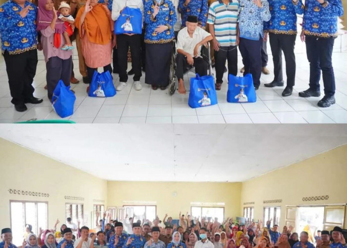 Bupati Hj Ratna Machmud Berikan Bantuan Kepada Anak Stunting di Musirawas 