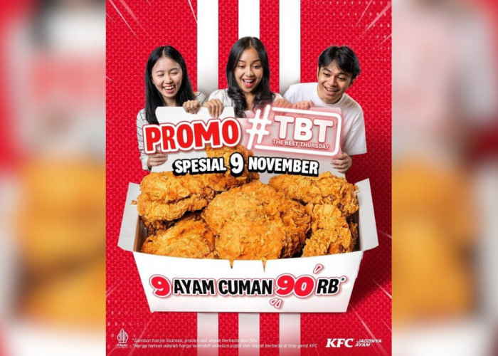 Hanya Rp90.000an ! Promo KFC The Best Thursday, Dapatkan Paket 9 Ayam Goreng Hanya di Hari Kamis