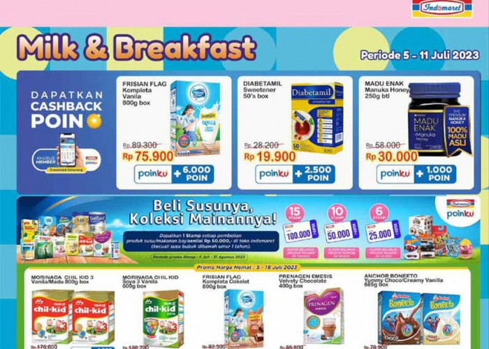 Cusss! Ada Promo Milk And Breakfast di Katalog Promo JSM Indomaret Juli 2023