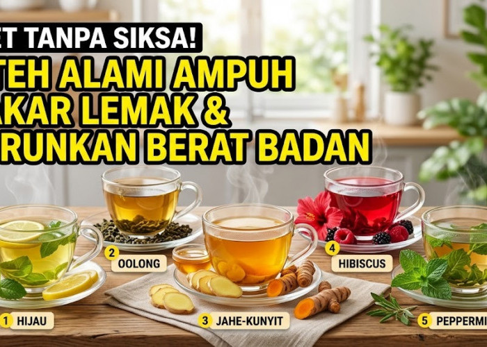 Diet Tanpa Siksa! 5 Jenis Teh Alami Ini Ternyata Ampuh Bantu Bakar Lemak dan Bantu Turunkan Berat Badan