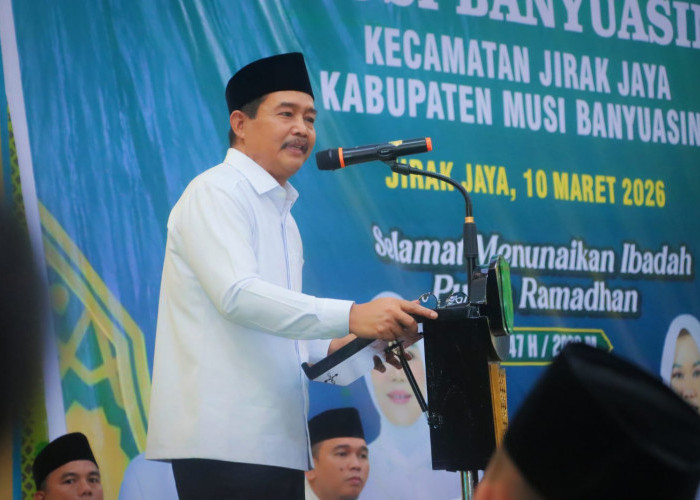 Wabup Muba Hadiri Safari Ramadan 2026 di Kecamatan Jirak Jaya