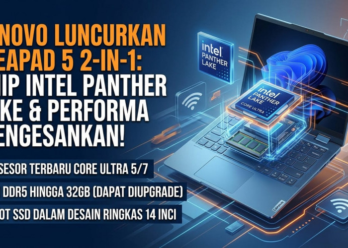 Laptop 14 Inci yang Bisa Di-upgrade! Lenovo IdeaPad 5 2-in-1 Terbaru Bawa Solusi Anti-Ribet