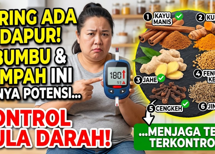 Sering Ada di Dapur! 6 Bumbu dan Rempah Ini Punya Potensi Membantu Menjaga Kadar Gula Darah Tetap Terkontrol