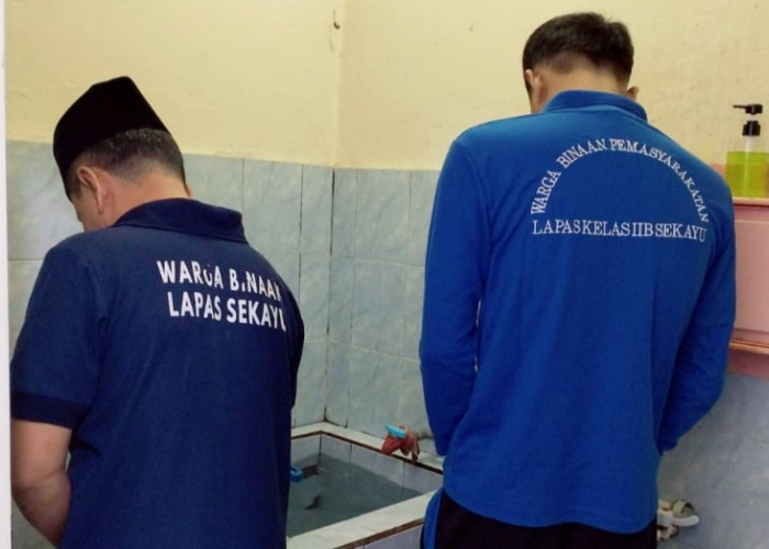 Ajukan Hak Integrasi, Belasan Warga Binaan Lapas Sekayu Ikuti Tes Urine 