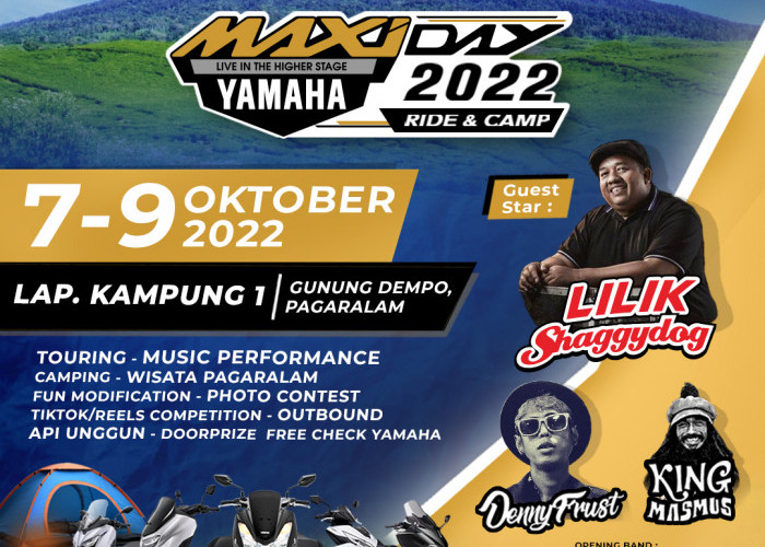 Maxi Yamaha Day Kembali Hadir, Thamrin Gelar Ride and Camp di Gunung Dempo Pagaralam
