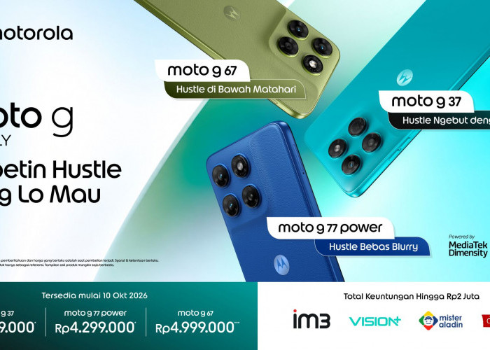 Motorola Guncang Pasar HP Indonesia! Moto g37, g77 Power dan g67 Punya Baterai Jumbo, Dolby Atmos