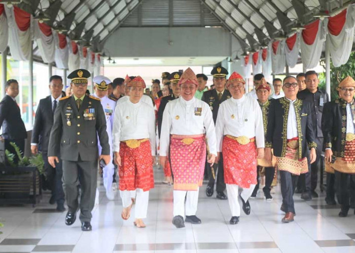 Kompak Hadiri HUT Palembang ke-1343, Duet Herman Deru dan Cik Ujang Puji Kemajuan Drastis Wong Kito
