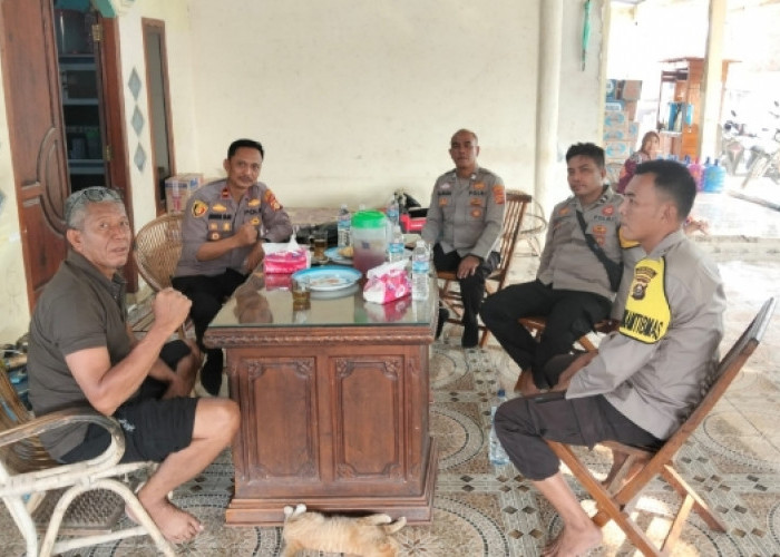 Kapolsek Lalan Sambangi Tokoh Masyarakat, Ajak Warga Jaga Kamtibmas