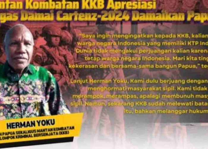 Sebut KKB Papua Langgar Hukum Tuhan, Mantan Kombatan Tegaskan Hal Ini