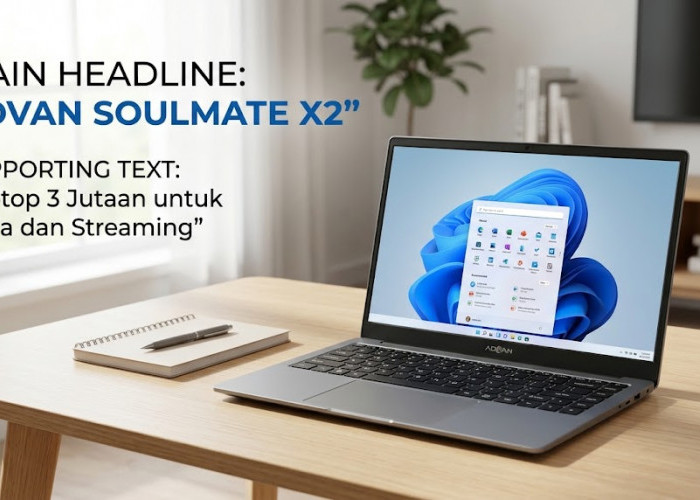 Cari Laptop Murah Meriah Bergaransi Resmi untuk Ketik Dokumen dan Streaming? Advan Soulmate X2 Pilihannya