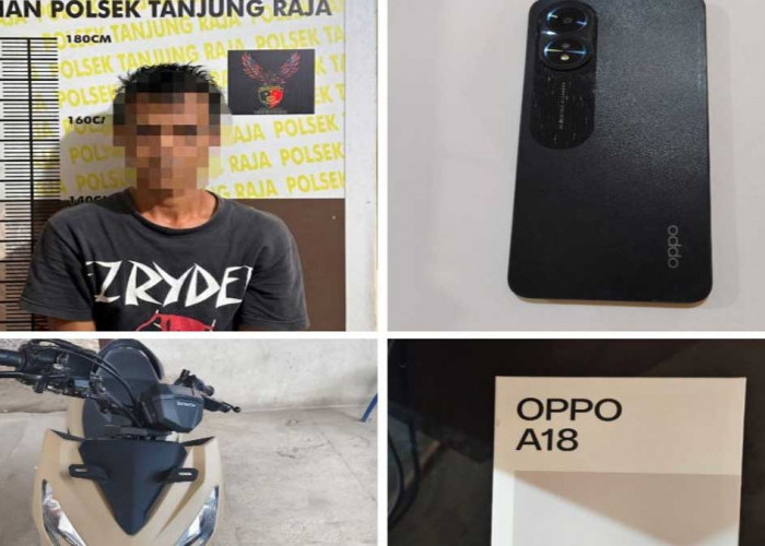 Polisi Ringkus Pelaku Curat Serta Amankan Motor dan HP Korban di Ogan Ilir
