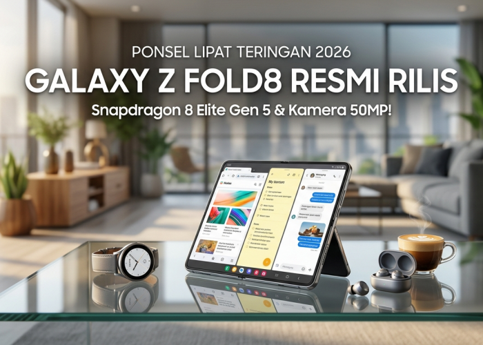 Paling Tipis dan Ringan Sejarah! Samsung Galaxy Z Fold8 Resmi Meluncur di Indonesia