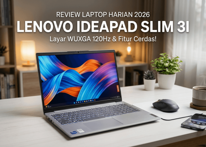 Review Jujur Lenovo IdeaPad Slim 3i: Dibalik Layar WUXGA 120Hz dan Prosesor Intel Terbaru, Ada Apa?