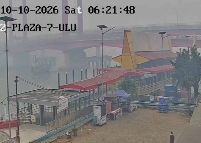 Kabut Asap Pekat Belum Pergi dari Palembang, Kualitas Udara Pagi Ini Masih Berbahaya