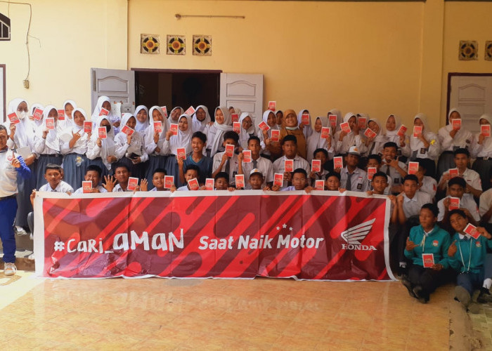 Edukasi Safety Riding dari Honda hadir di SMAN 19 Palembang