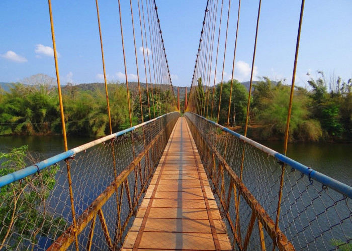 Inilah Jembatan Gantung Pucangagung - Tursino, Permudah Warga Jateng Menuju Ladang, Disini Lokasinya