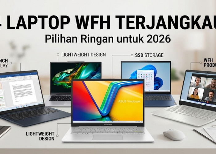 Mulai Rp4 Jutaan Saja: Intip 4 Pilihan Laptop WFH Terbaik Desain Ringan dan Baterai Awet untuk Kerja Maksimal 