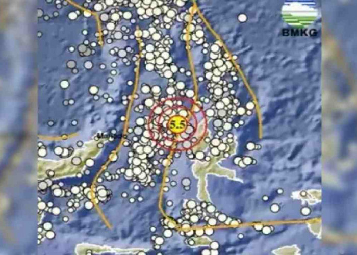 Gempa 5.5 Magnitudo Terjadi di Pulau Doi Maluku Utara, Tak Berpotensi Tsunami, Cek Episentrumnya  