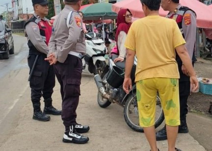 Polsek Babat Toman Gelar Patroli Jalan Kaki di Titik Rawan