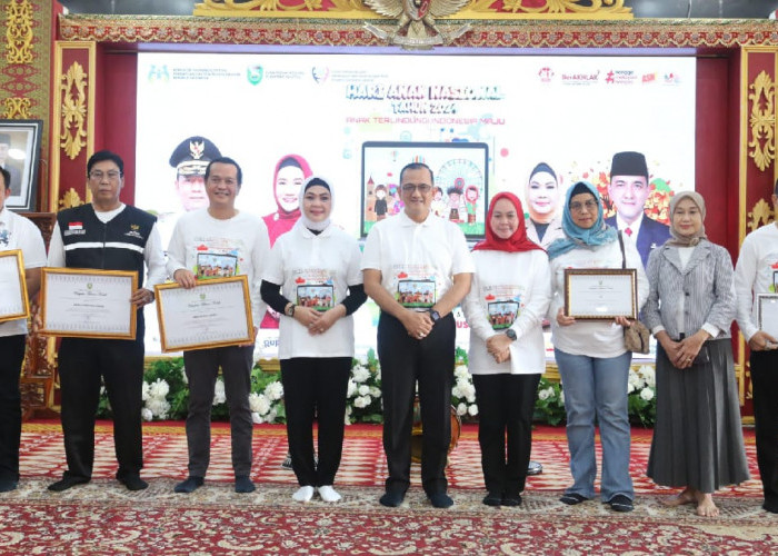 Pemprov Sumsel Serahkan Hadiah Lomba Senam dan Story Telling Pada HAN 2024