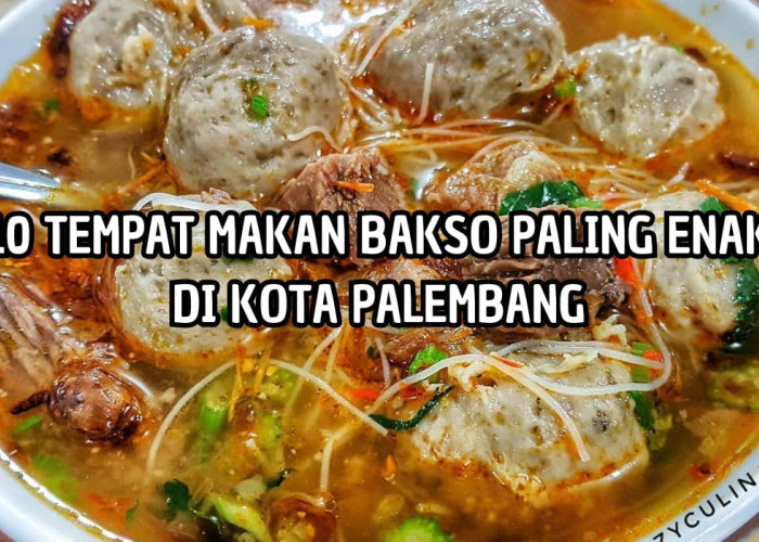 10 Tempat Makan Bakso Paling Enak di Palembang, Rasanya Pengen Tambah Terus!