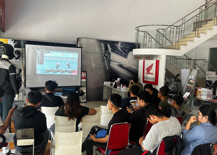 Serunya Nobar ARRC 2024 Bareng Komunitas Motor Honda, Dukung Pebalap AHRT Harumkan Merah Putih 