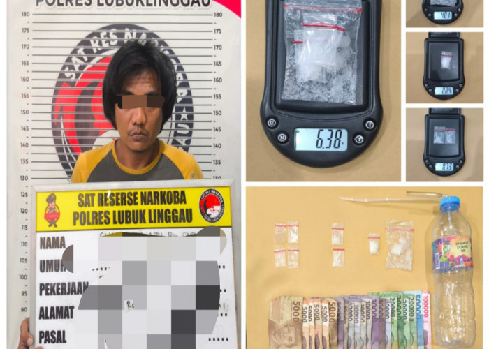 PNS di Lubuk Linggau Ditangkap Kasus Sabu, Barang Bukti 6,38 Gram Sempat Dibuang ke Sumur