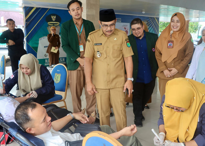 Kolaborasi IDI Bersama PMI Musi Banyuasin Wujudkan Muba Sehat dengan Dua Aksi Ini