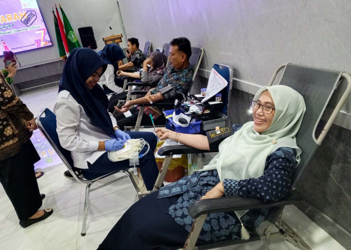 Peringati HAB ke-79, Kemenag Sumsel Gelar Aksi Sosial Donor Darah, Sumbang 44 Kantong Darah