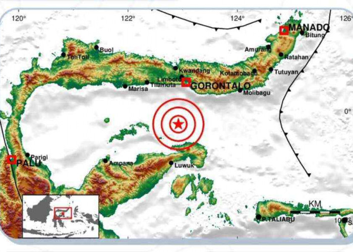 Gempa 3.7 M Siang Ini Guncang Luwuk Sulawesi Tengah, Disini Titik Episentrumnya