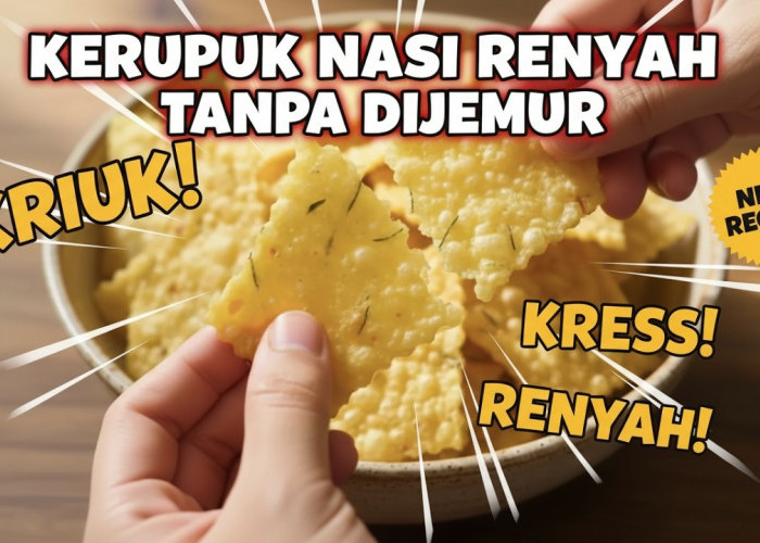 JANGAN DIBUANG! Nasi Sisa Kemarin Disulap Jadi Kerupuk Kriuk Tanpa Dijemur