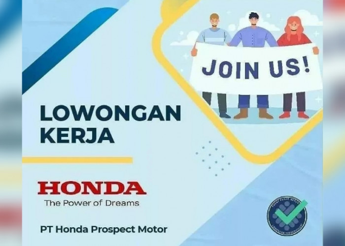 Lowongan Kerja Terbaru PT Honda Prospect Motor Lulusan SMK tersedia 2 Posisi