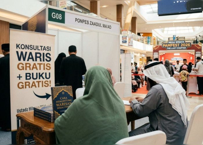 Konsultasi Waris Gratis dan Bonus Buku Syariah di Mega Wisata Pamfest 2026 Transmall Palembang, Wajib Datang!